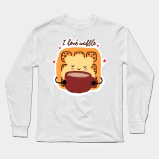 I Love Waffle for Breakfast  - Cute Waffle Long Sleeve T-Shirt